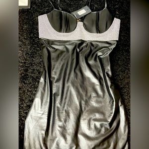 Fashion black bling mini dress